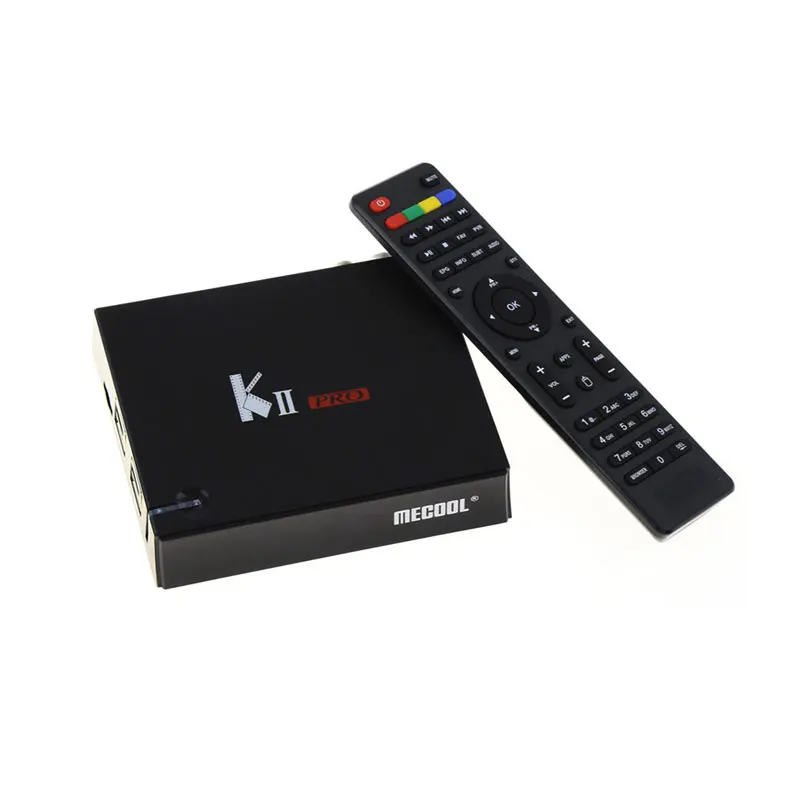 KII PRO DVB-S2 DVB-T2 S905d Android 7,1 ТВ приставка четырехъядерный 2 Гб 16 Гб K2 pro DVB T2 S2 4 K 2,4G/5G двойная Wifi Поддержка Clines IP tv