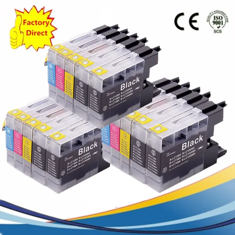 3SET 3BK 15PCS Замена LC 12 40 71 73 75 400 1220 1240 чернильные картриджи MFCJ955DN MFCJ955DWN MFCJ705D MFCJ705DW MFCJ710D - Цвет: 3SET 3BK 15PCS