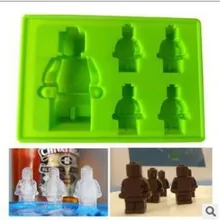 1 шт. силиконовые формы для мыла для конфет и поднос для льда 4+ 1 робот шоколад клубника бар пресс-форма для желе формы