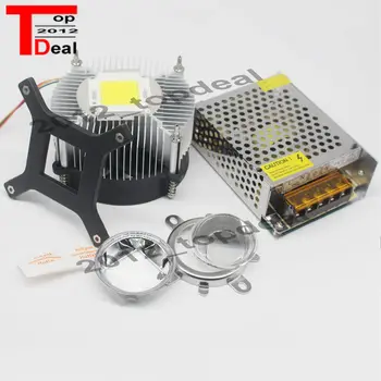 

DC12V 20W 30W 50Watt High Power white LED Light + Heatsink+ Driver+LENS