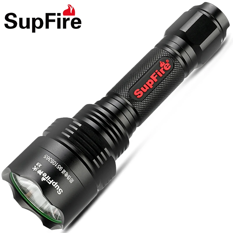 

LED Flashlight X8 Outdoor Torch Light Hunting Camping Lamp Hand Linterna LED for Nitecore Fenix Olight Sofirn Police Light A031