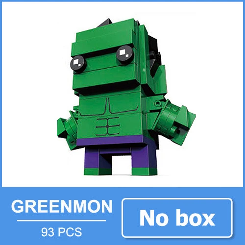 Дэдпул, Человек-паук, игрушки, фигурка, мини блоки, фигурки, супер герой, герои фильмов, фигурки, игрушки, сувенир для мальчика, мужчины, друга - Цвет: Greenman no box