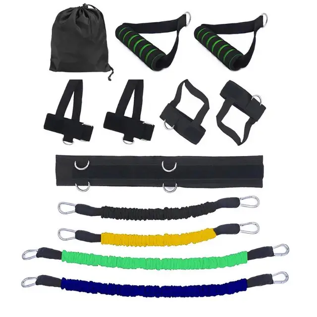 US $19.20 Resistance Bands Stretching Strap Set for Leg Waist Bouncing Training Tools 35LBS 40LBS Fitness Bod