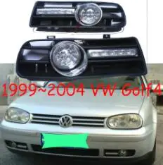 Светодиодный, 1999~ 2004 Golf4 Дневной светильник, автомобильные аксессуары, Golf4 противотуманный светильник, мотоцикл, Golf4 головной светильник, автомобильный Стайлинг, Touareg, sharan, Golf7 - Цвет: LED Fog and LED DRL