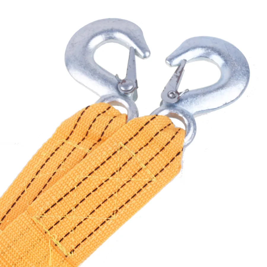 

3M 3 Tons Tow Rope Strap with Hooks Emergency Heavy Duty Car Tow Cable Heavy Duty Towing Pull Rope