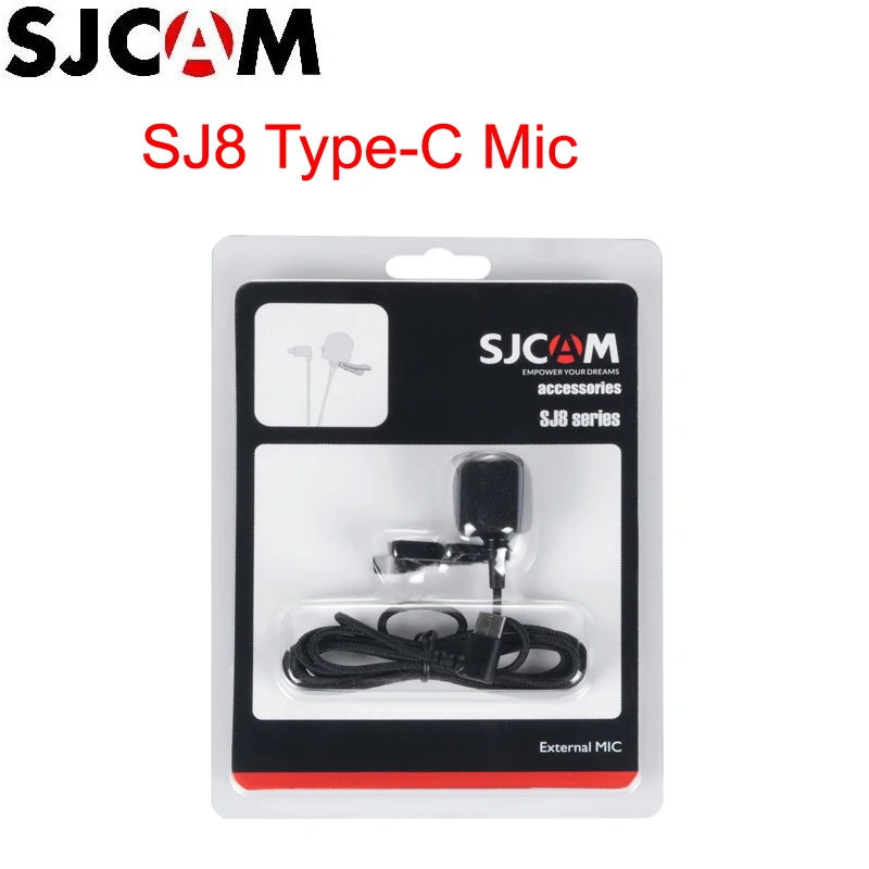 SJCAM SJ8 Mic серия Аксессуары Тип C внешний микрофон для Pro / Plus Air Спортивная Экшн