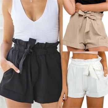 

2019 Women New Style Fashion Hot Fashion Women Lady Sexy Summer Casual Shorts High Waist Short Beach Bow Shorts