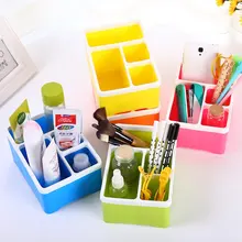 Новая мода кандай красочный пластиковый Органайзер настольный для аксессуаров подставка для ручек спальня приемная коробка
