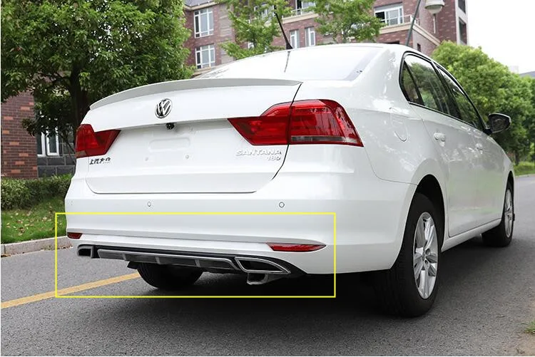 Для- Volkswagen Santana задний бампер диффузор защитные бамперы задняя надрезаемая подкладка, ABS Материал набор бампер задняя губа