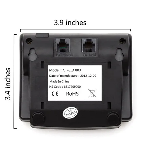 Caller id Boxes chamadas com id de chamada Product Dimensions : 4.2 x 3.8 x 2 Inches