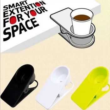 

Saving space Office Coffee drinks Cup Holder Avoid tipping Library Organizer storage Cup Clip for Table home decoration
