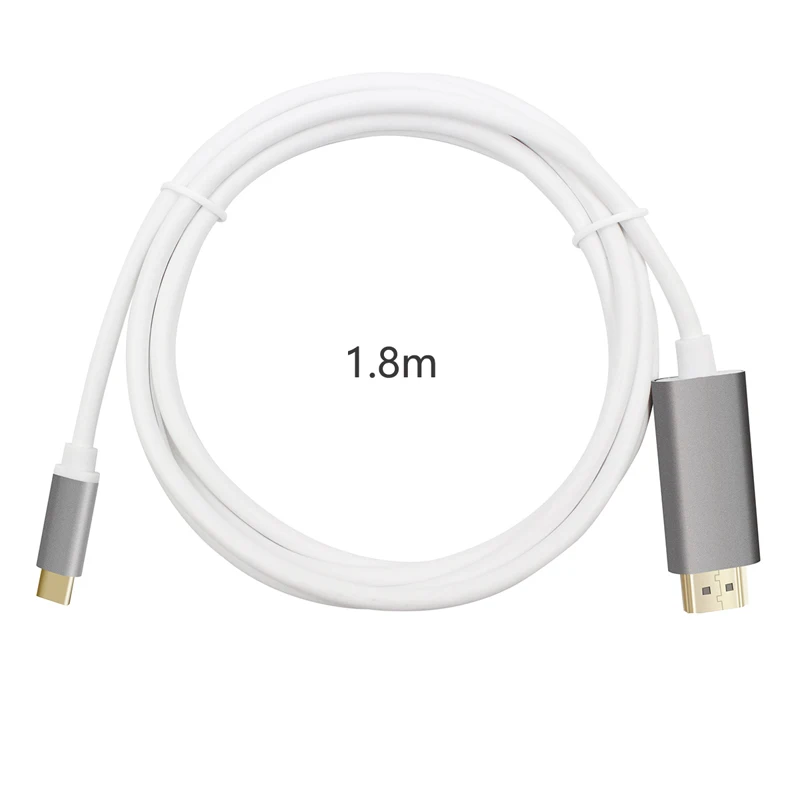 Wiistar Тип c до видеокабель HDMI USB C USB 3,1 кабель HDMI 1,8 M USB 3,1 HDMI Поддержка 4 K MacBook samsung Galaxy S10/S9