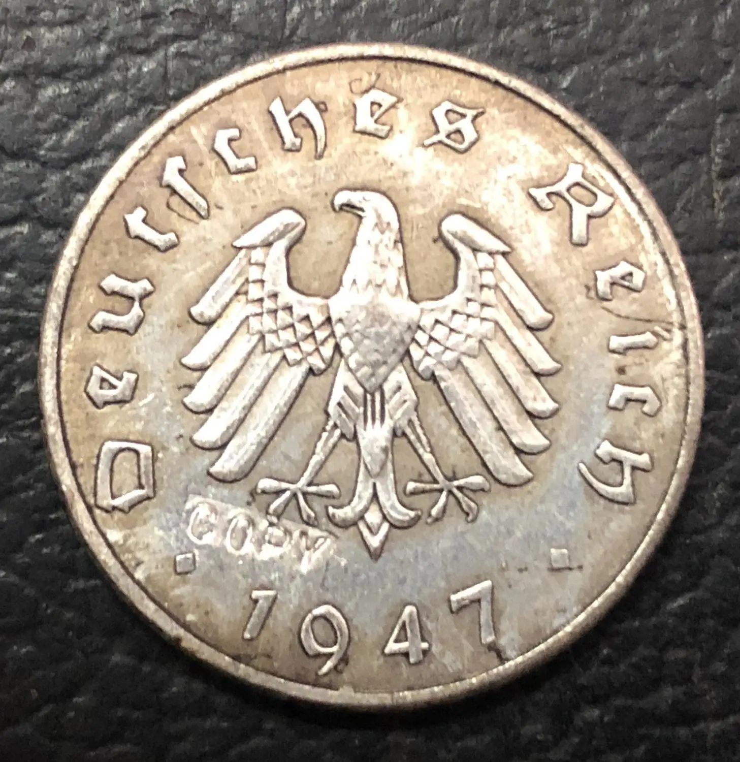 

1947-F Germany 10 Reichspfennig Copy Coin