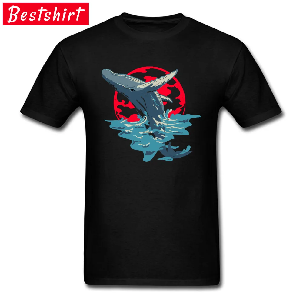 Humpback-Whale- Classic T-shirts for Men Pure Cotton Summer/Fall Tops Shirts Design Tops Shirt Short Sleeve Funny Crew Neck Humpback-Whale- black