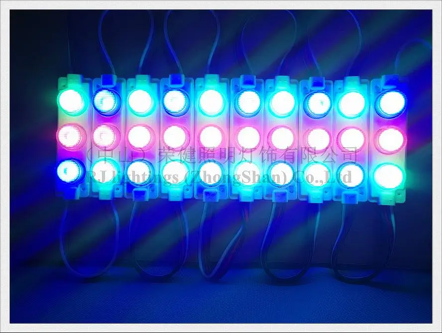 led module light injection 3030 3 led rgb (11)