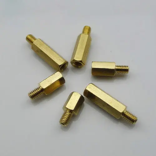 Латунные проставки M2.5x(3 4 5 6 7 8 9 10 11 12 мм) винты шестигранные медные колонны