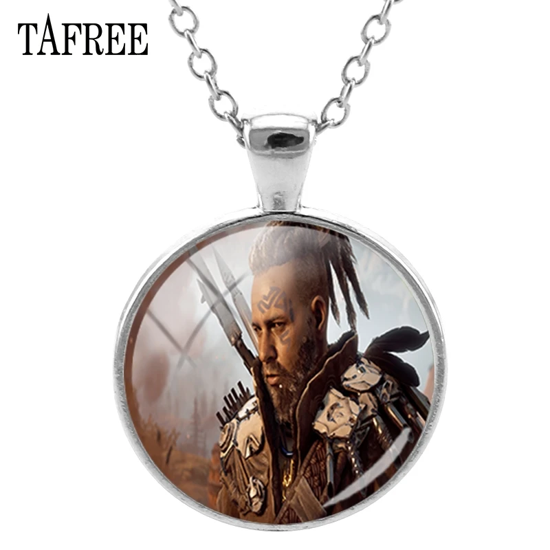

TAFREE New Game Horizon Zero Dawn Art Image Pendants Necklace Glass Cabochon Choker Necklace for women man Jewelry HZD26