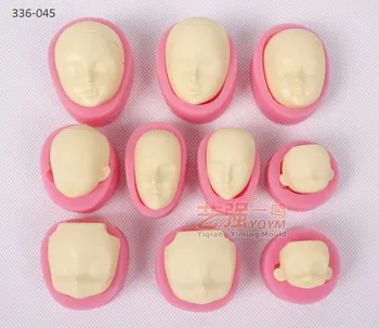 

2016 YQYM New arrival silicone face molds,3d silicone face mold,fondant cake decorating tools set