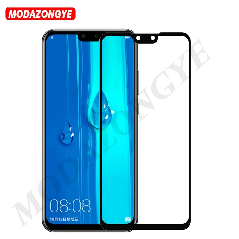 Стекло для Huawei Y9 2019 защита экрана полное покрытие закаленное стекло женская