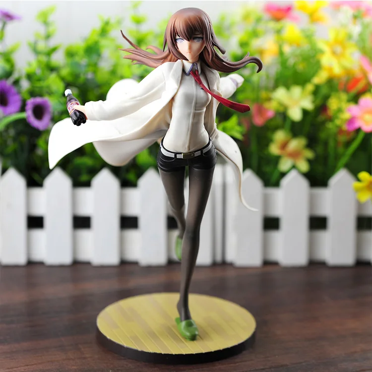 

Anime Steins Gate Makise Kurisu White Coat Ver. 1/7 Scale Enhanced Edition PVC Figure Collectible Model Toy 23cm with new box