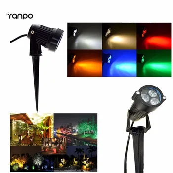 

Outdoor LED 9w Cool White/Warm White/Red/Yellow/Blue/Green IP65 Waterproof Flood Lights Garden Yard landscape Spot Lamp Bulb