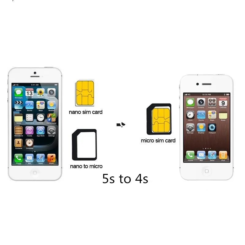 Комплект переходников для Micro Nano/SIM карты iPhone 6/7 plus/Huawei P8 lite/P9/Xiaomi Redmi Note 4