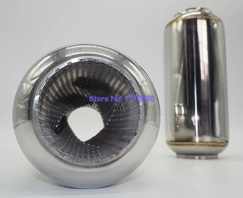 

Car Spiral Pipe ID:51mm/63mm L:350mm Universal Racing Car Exhaust Tip Muffler Pipe Link Pipe Front Pipe for Car Exhaust System