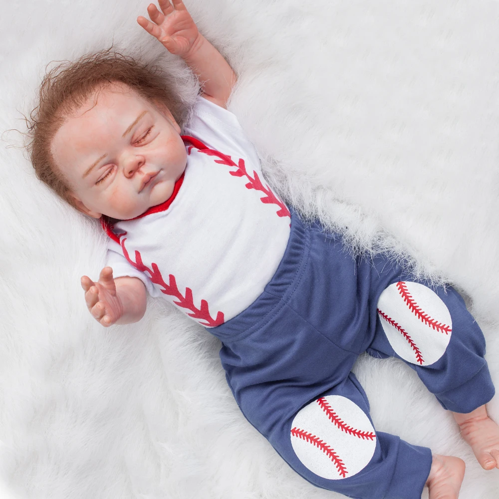 53 см мягкий бутик силиконовые Reborn Baby Doll Игрушки для мальчиков для новорожденных подарок для детей на ночь игрушка для раннего развития
