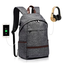 

USB Charging 15.6 Inch Laptop Backpack Unisex Large Capacity Waterproof Backpack School Bags Men Women Travel Mochila Rucksack