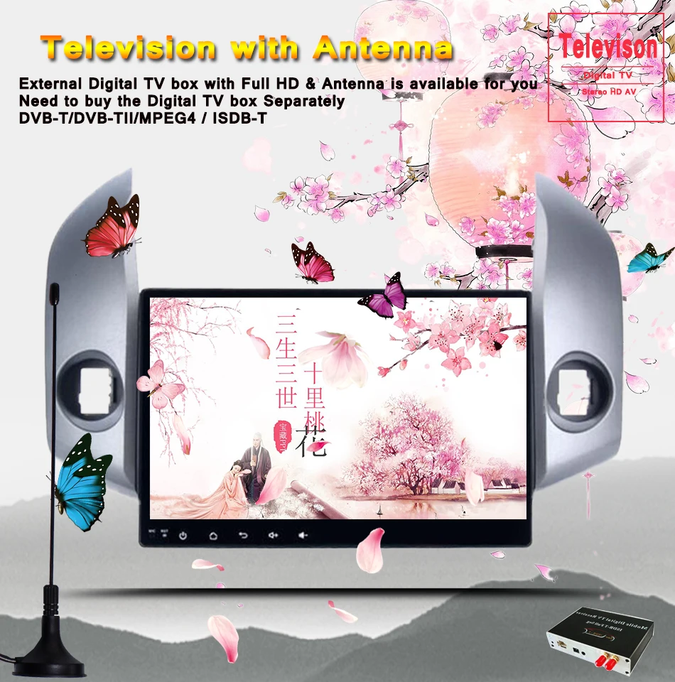 Flash Deal 2 din Support 3/4G Octa Core RAM 4GB Android 9.0 Car Audio Navigation GPS Player for Toyota RAV4 RAV 4 2006-2012 Tape Recorder 9