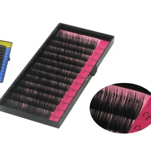 5 шт. Горячая 12 линий синтетические одноцветные ресницы из Кореи