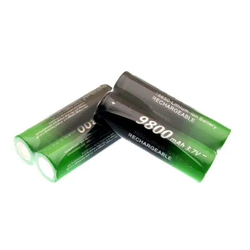 Новое 18650 зарядное устройство аккумулятор 9800 mAh литий-ионная батарея 3,7 V перезаряжаемая для фонарика лазерной ручки с аккумулятором зарядное устройство держатель