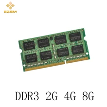 GZSM Laptop Memory DDR3 2GB 4GB 8GB Memory Cards 1066MHz 1333MHz 1600MHz Memory RAM 204pin for PC3 8500 10600 12800