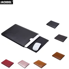 Jacodel Pu Leather Laptop Bag Sleeve Case for Macbook 12 Air 11 13 Pro 13 15 Protective Case Cover for Macbook Accessories Bags