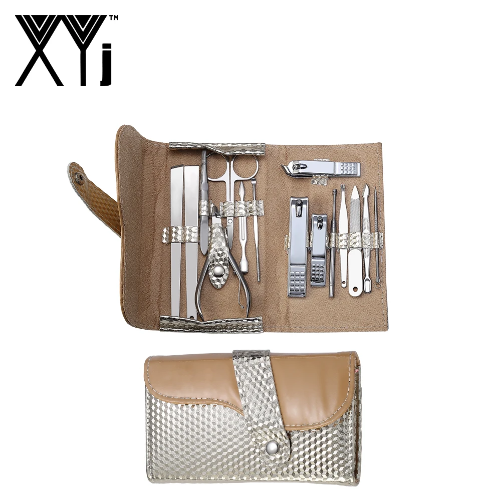 

XYj 15 PCS Nail Clipper Kit Multi-functional Manicure Tools Pedicure Kit Manicure Set with Travel Easy to Carry For Home Office