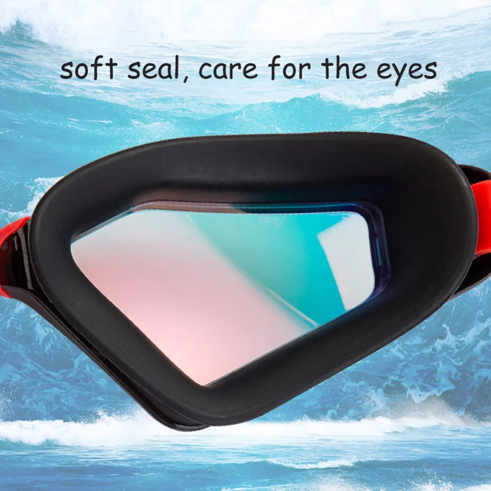 Унисекс профессиональные гальванические Водонепроницаемые Плавающие противотуманные очки с защитой от УФ-излучения для плавания, силиконовые очки для дайвинга