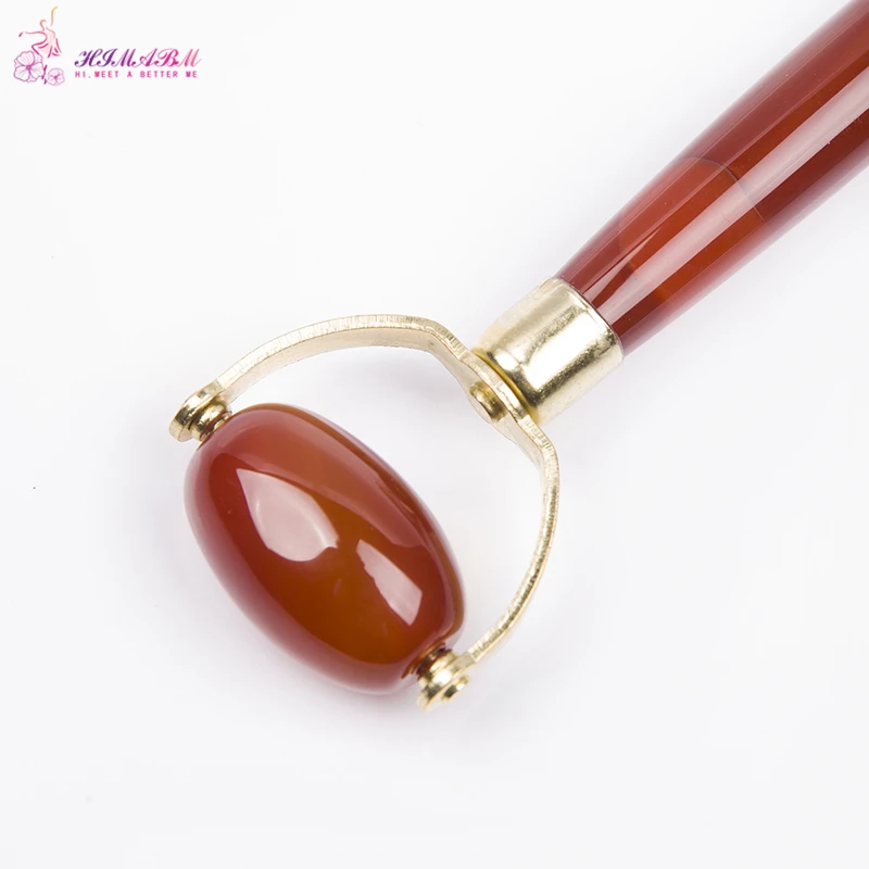 HIMABM Natural jade beauty roller agate carnelian massage facial massage traditional Chinese physiotherapy face lift HIMABM Natural jade beauty roller agate carnelian massage facial massage traditional Chinese physiotherapy face lift