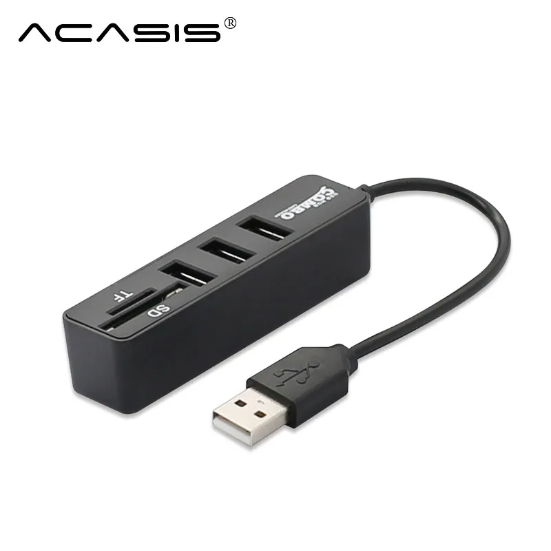 Новый USB 2 0 1 концентратор combo TF SD зарядное устройство с 3 usb портами для ноутбука