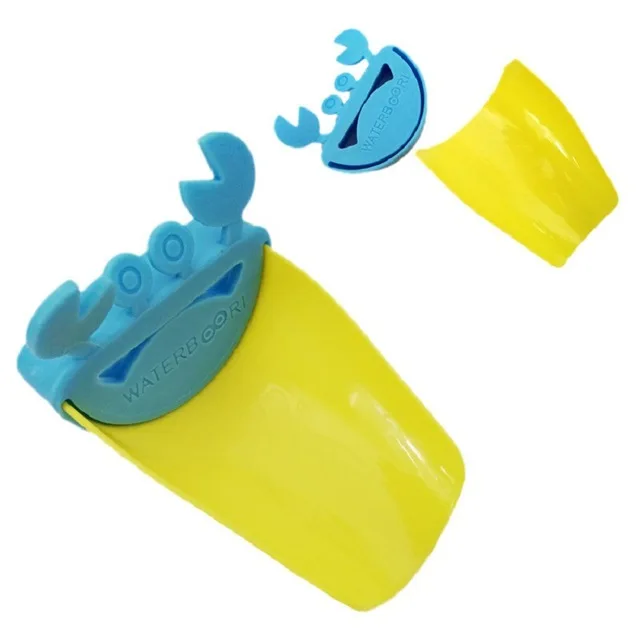 Милый детский кран удлинитель силиконовый Ручная стирка расширитель Детские ванны детская резиновая ванная раковина Краб Дизайн водопроводный кран раковина