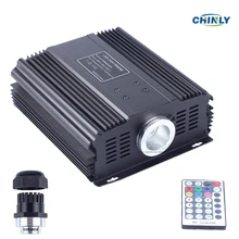 DMX 45 Вт RGB волоконно-оптический двигатель драйвер 28key RF пульт дистанционного управления Светодиодный светильник источник доступен для всех видов волоконно-оптического кабеля