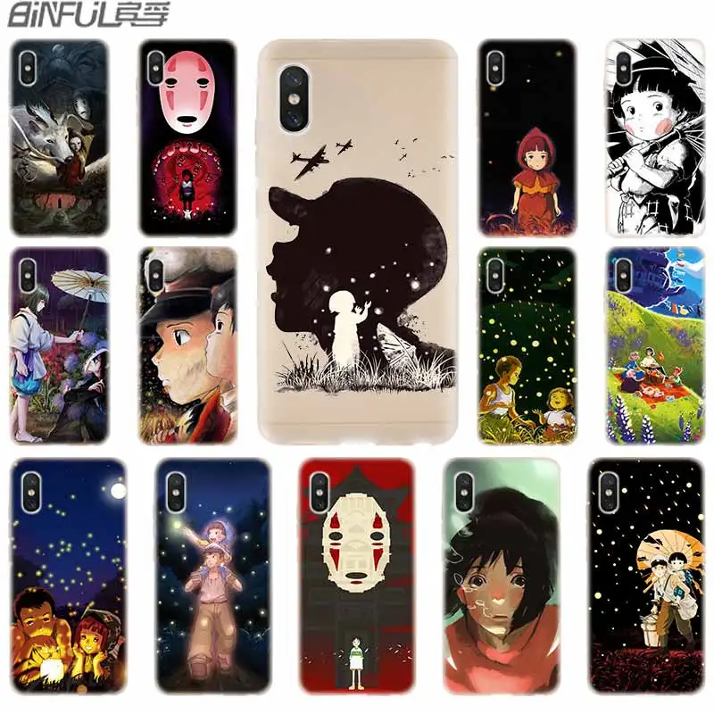 

cover soft Silicone TPU Case For Xiaomi Mi 8 A2 Lite 9 5X 6X F1 Mix 2s Max 3 Redmi Note7 Go Grave Fireflies