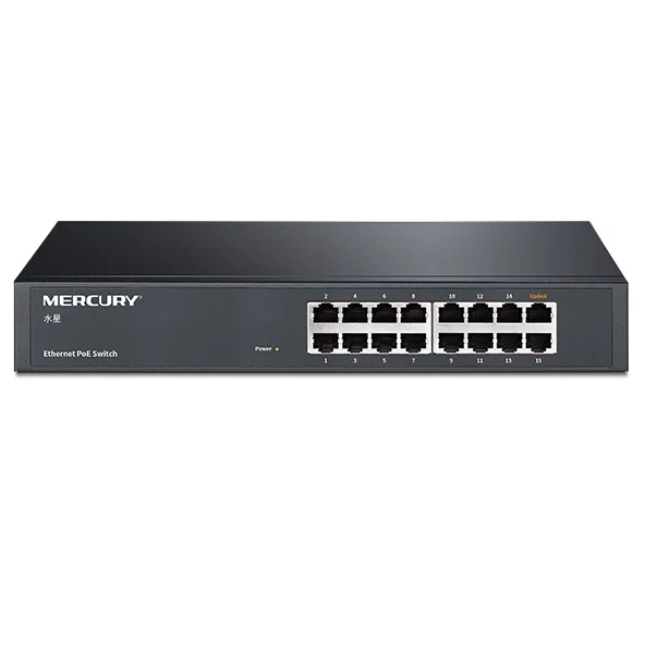 Max. PoE 128W 16 ports POE Switch with 15 power to ip camera wireless ap 15-port 1* RJ45 Uplink Port | Компьютеры и офис