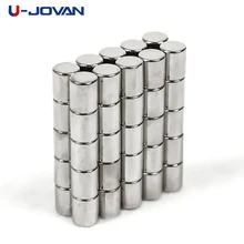U-JOVAN 30 шт. N35 4x5 мм 4x5 мм маленький мини цилиндр Прочный Магнитный кронштейн ремесло редкоземельные перманентнеы неодимные магниты 4*5