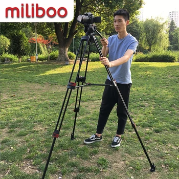 

10kg Load Miliboo Professional Video Camera Tripod Kit Heavy Duty Aluminum Tripod Stand with MYT803 Fluid Head