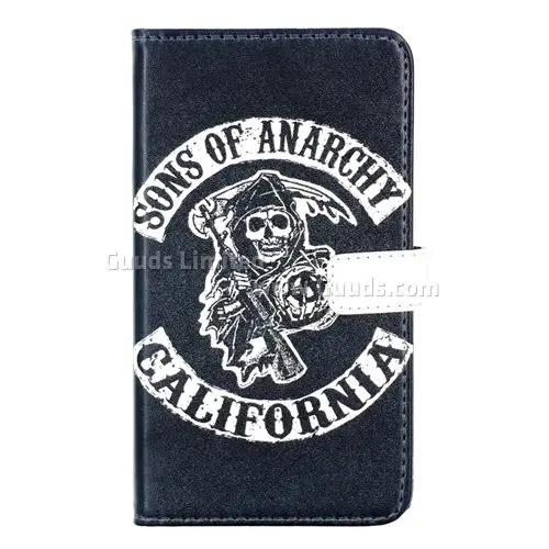 Skull Leather Flip Cover for Samsung Galaxy Note 4 N910