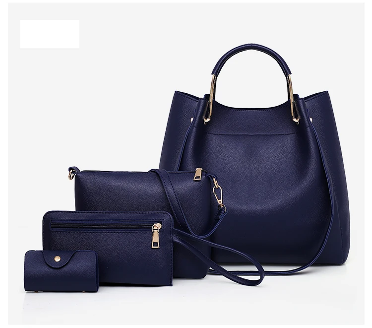 Женская новая сумка-ведро, композитная сумка, 4 шт./компл., женская сумка, повседневная сумка для мамы, сумка на одно плечо, модная женская сумка