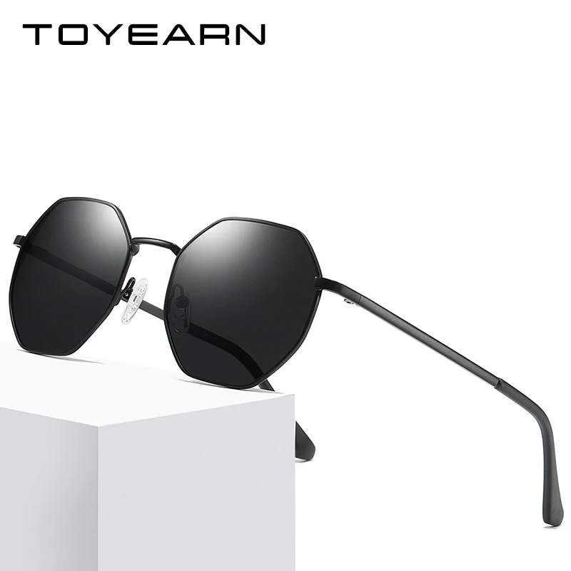 

Fashion Sexy Lady Square Polarized Sunglasses Women Men Vintage Metal Frame Brand Design Octagon Sun Glasses For Female UV400