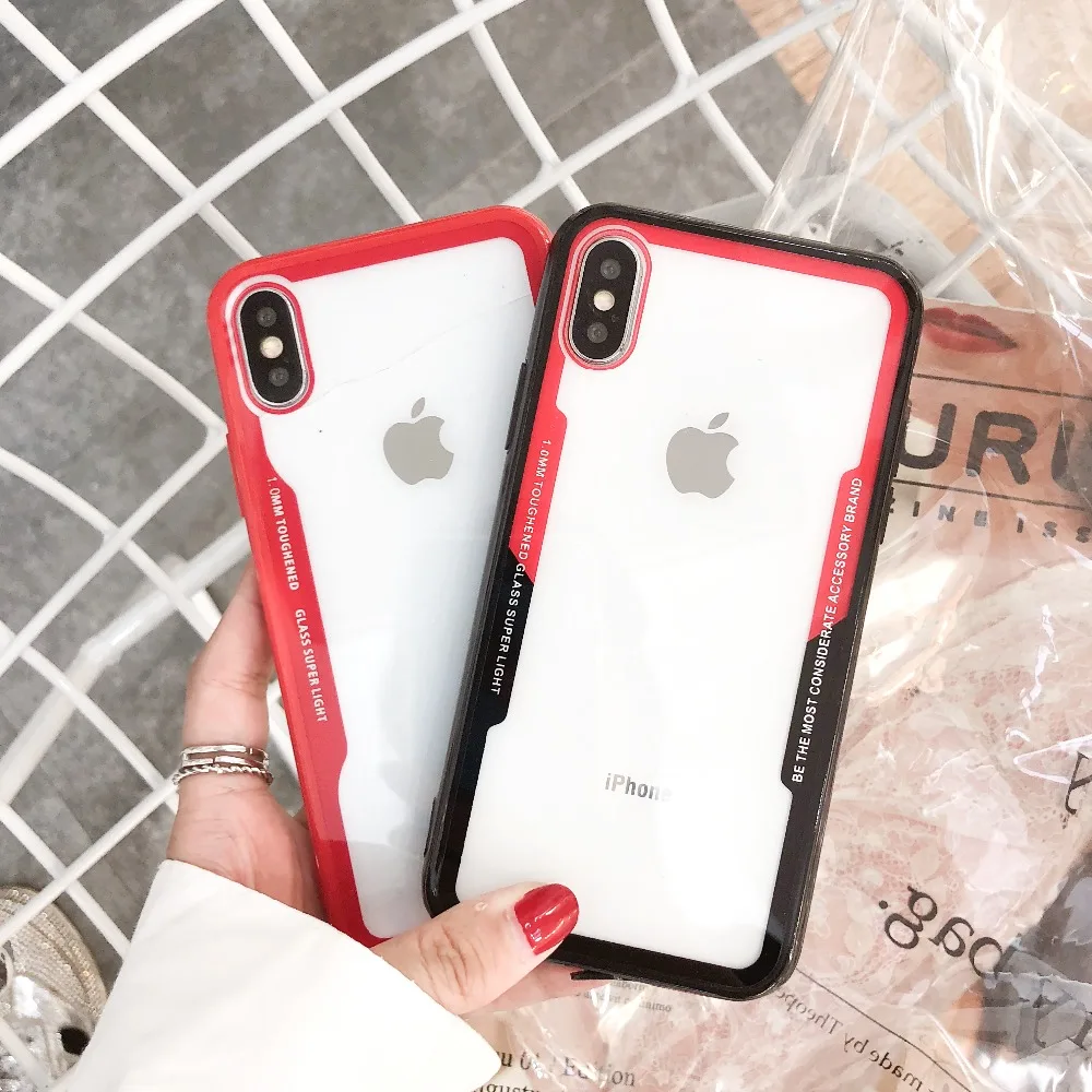 Чехол для телефона iPhone XS Max XR X 8 7 6S 6 Plus прозрачный силиконовый пластиковый чехол с