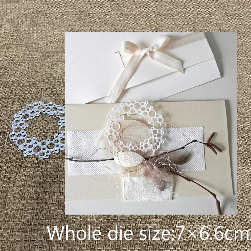 

New Design Craft Metal Cutting Die cut die hole bubble circle ring frame scrapbooking Album Paper Card Craft Embossing Die Cuts