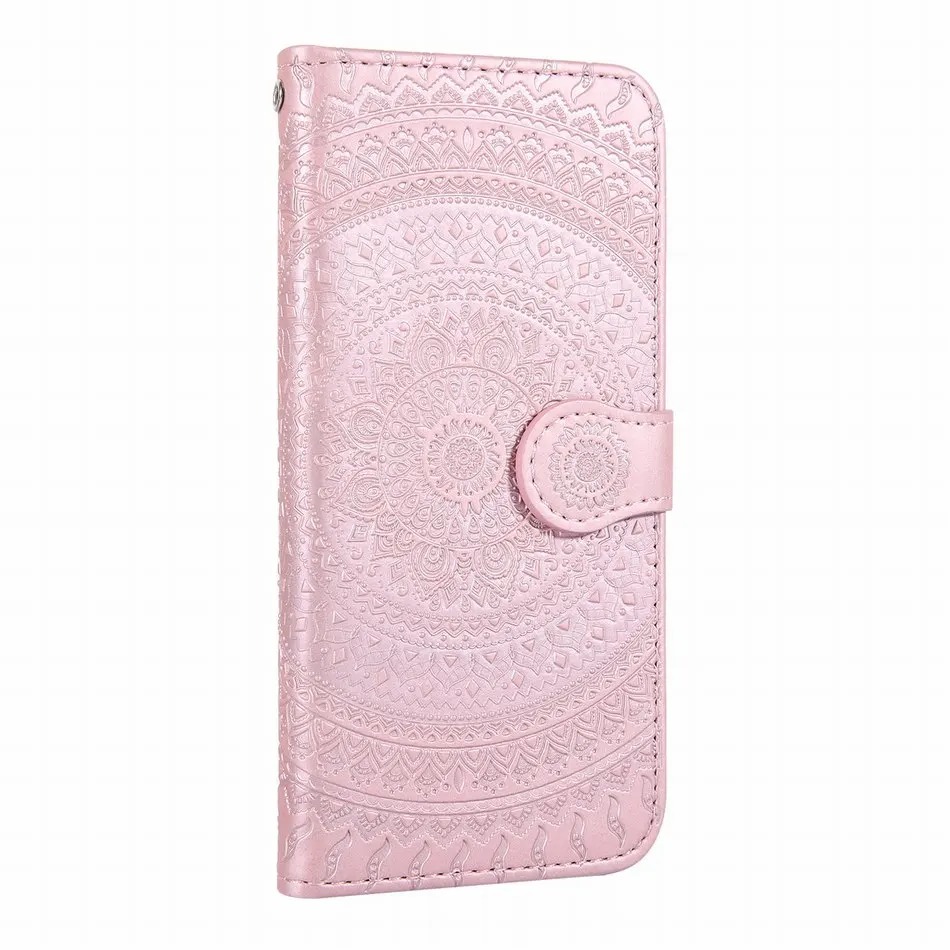 Rose Gold Цветком дурмана и книга Капа чехол для samsung Galaxy A50 A60 A70 A6 A7 A8 плюс J6 Prime J4 Plus J3 J730 J530 J330 A320 A520 E22F - Цвет: Rose Gold